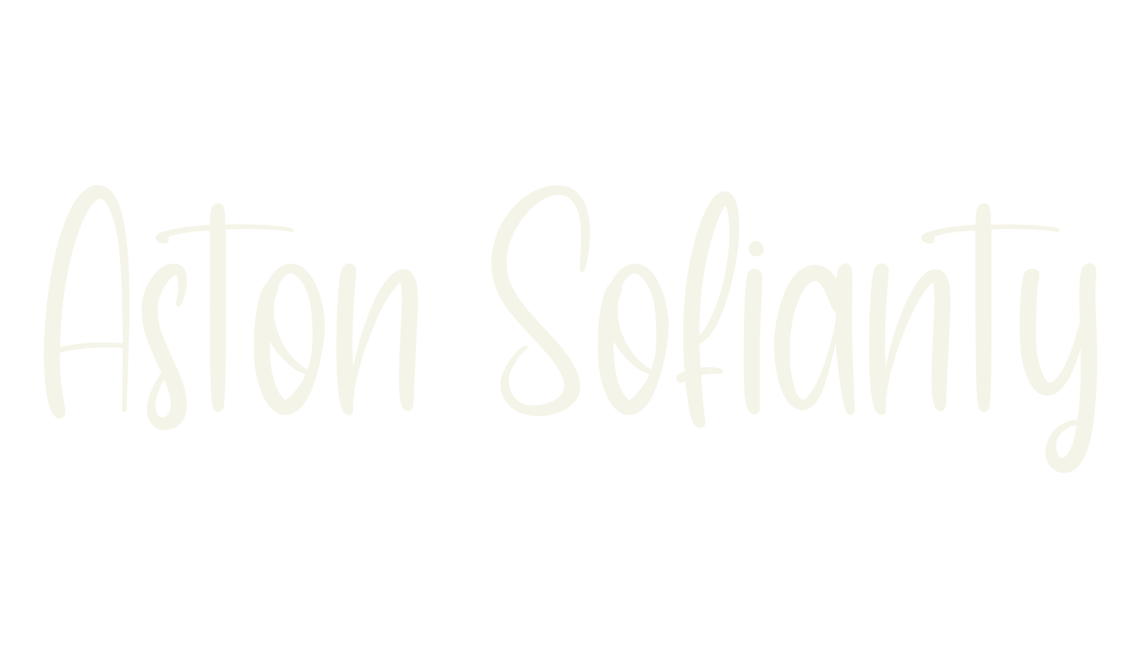 Aston Sofianty, whimsical font preview