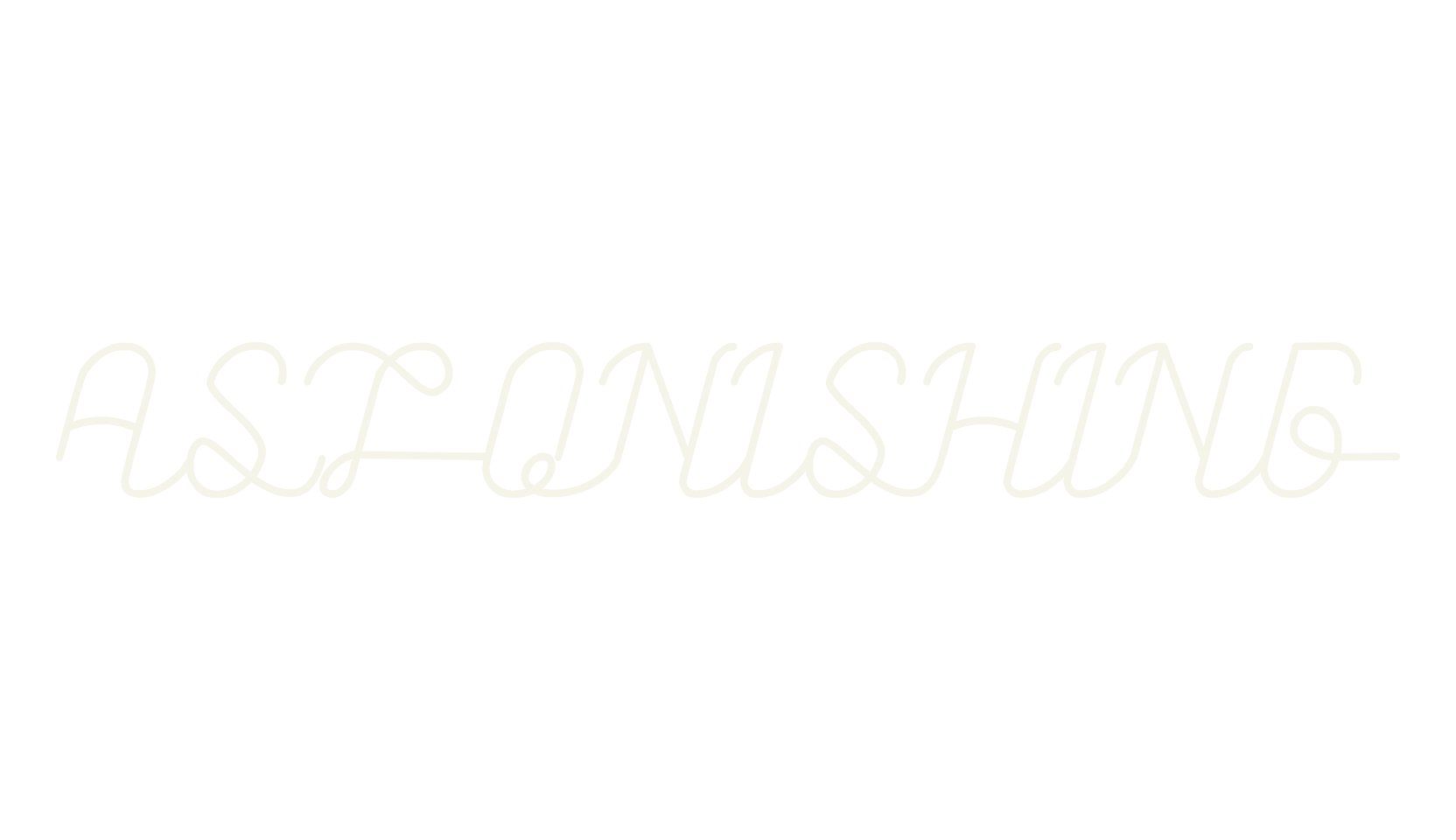 ASTONISHING, fashion script font preview