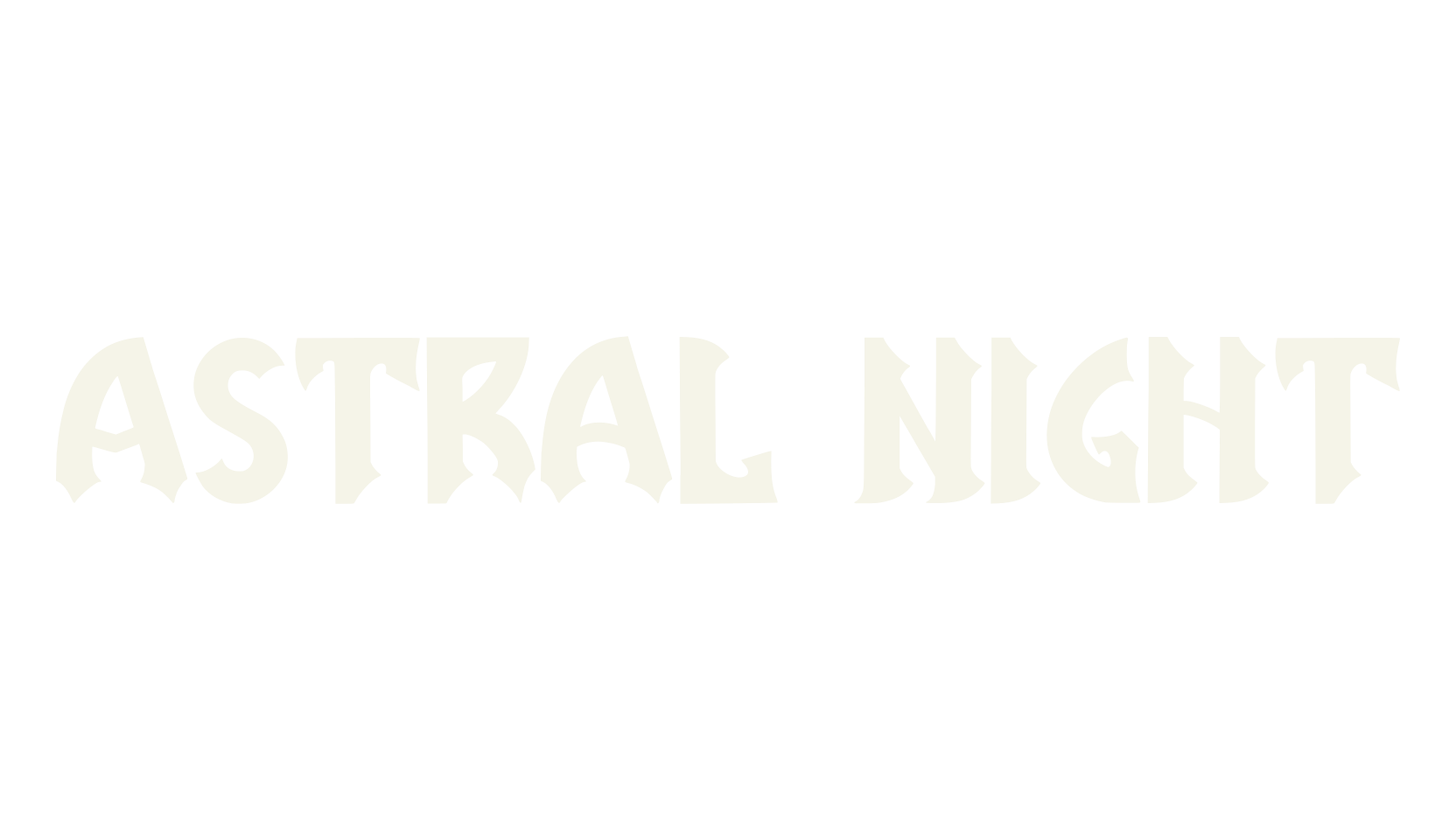 Astral Night, blackletter font preview
