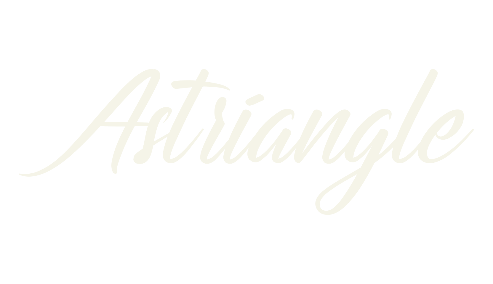 Astriangle, cursive font preview