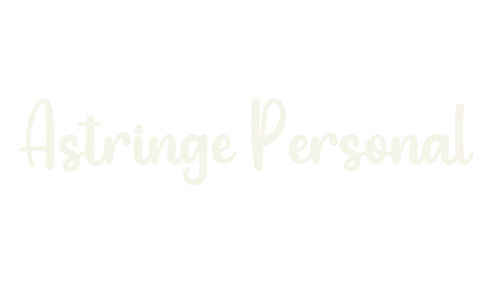 Astringe Personal, script font preview
