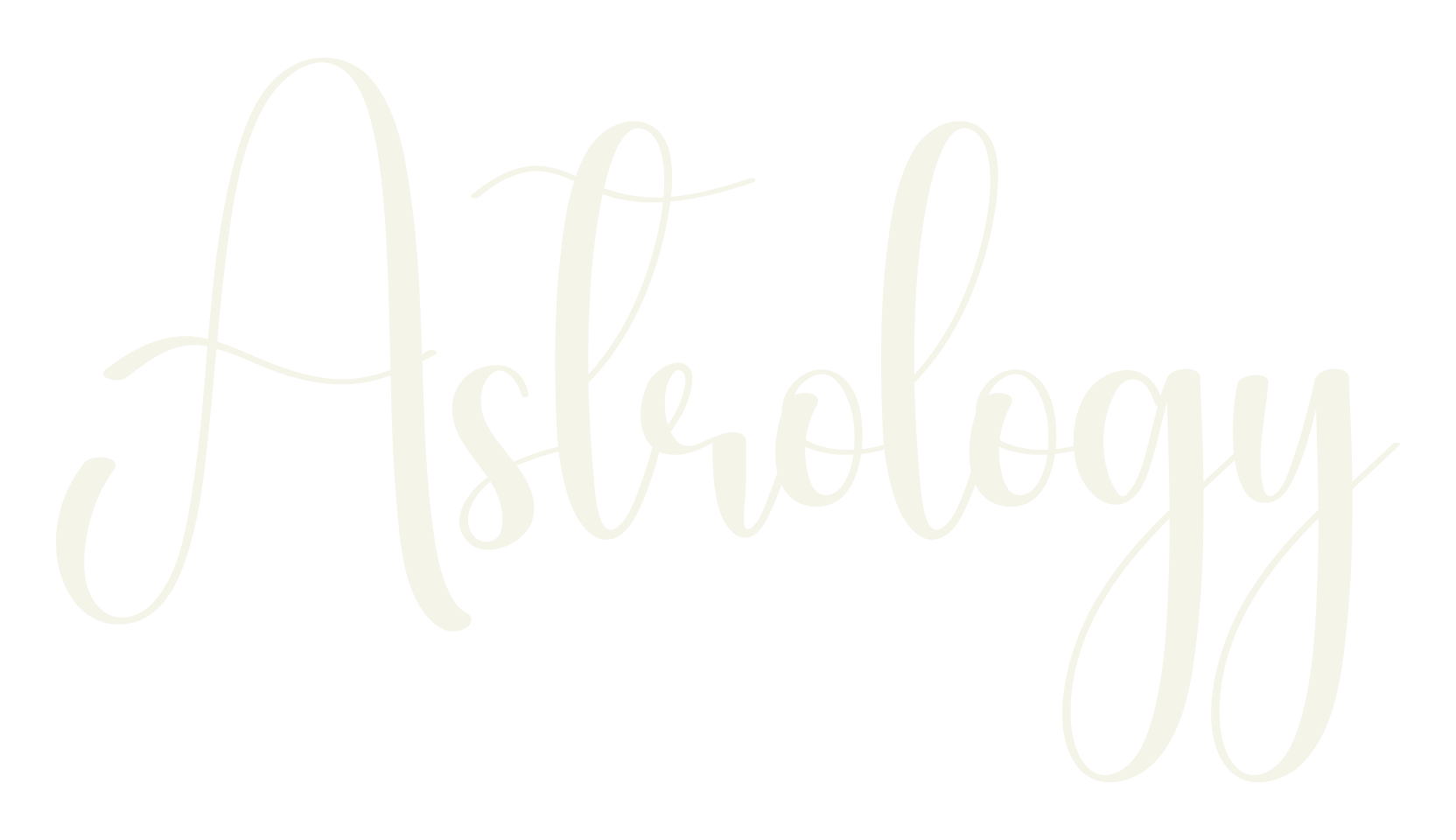 Astrology, calligraphy font preview