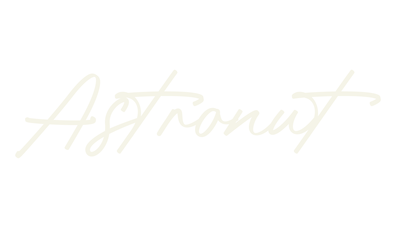 Astronut, cursive font preview