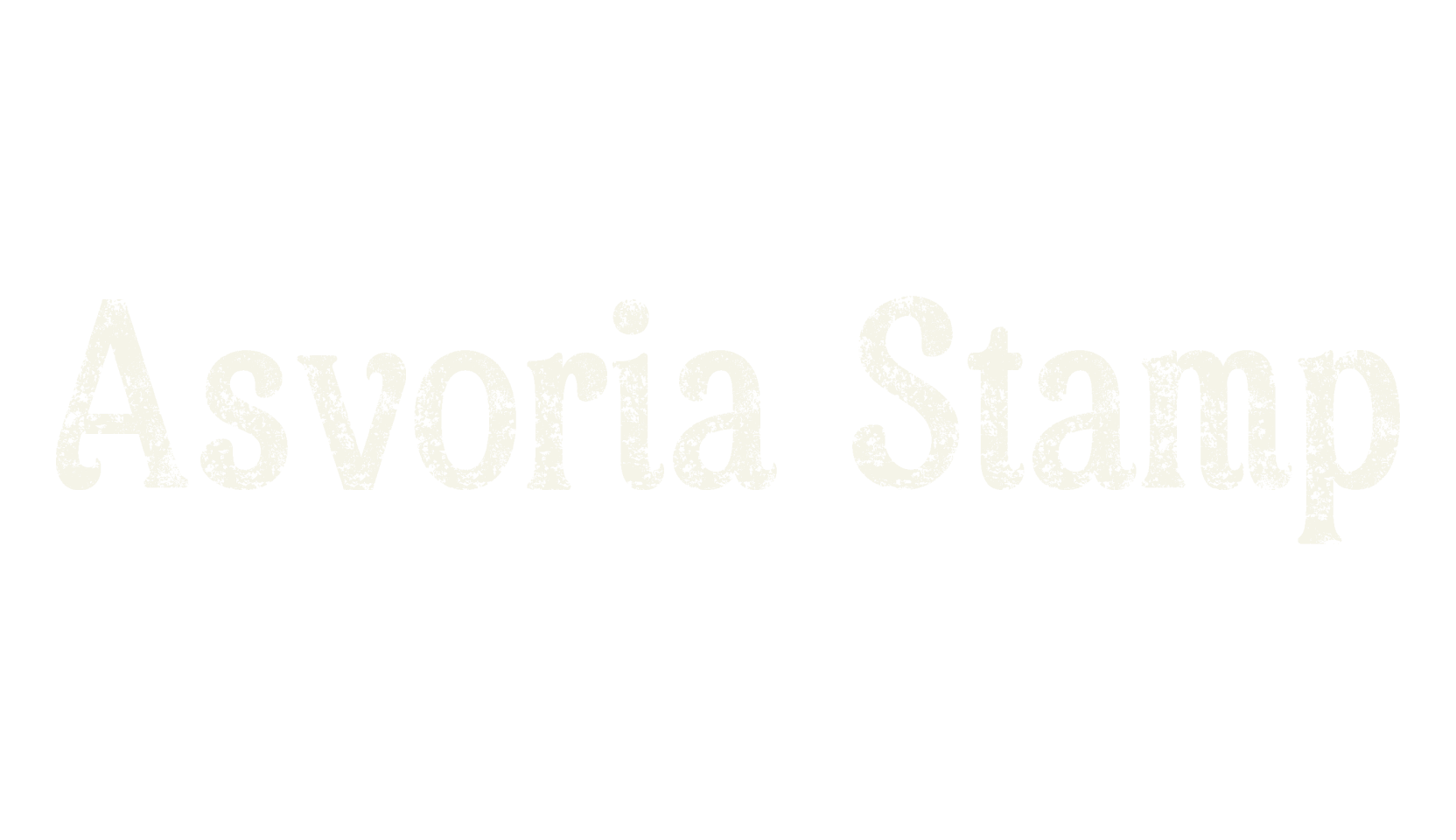 Asvoria Stamp, vintage font preview