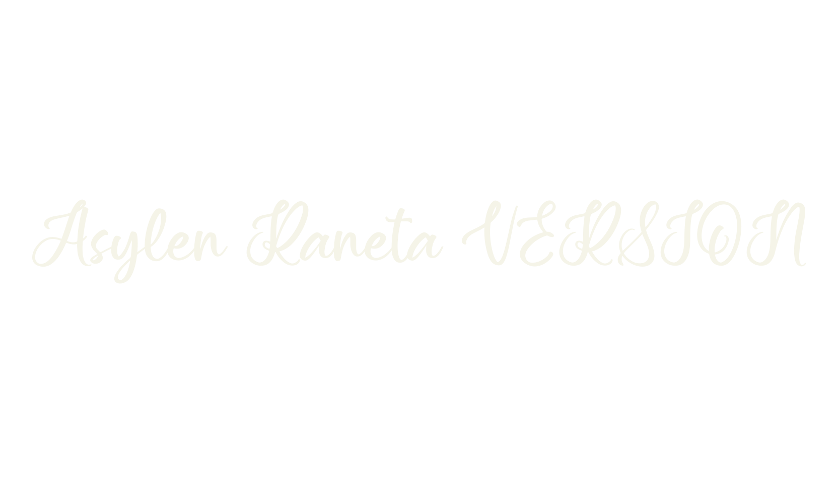 Asylen Raneta VERSION, script font preview