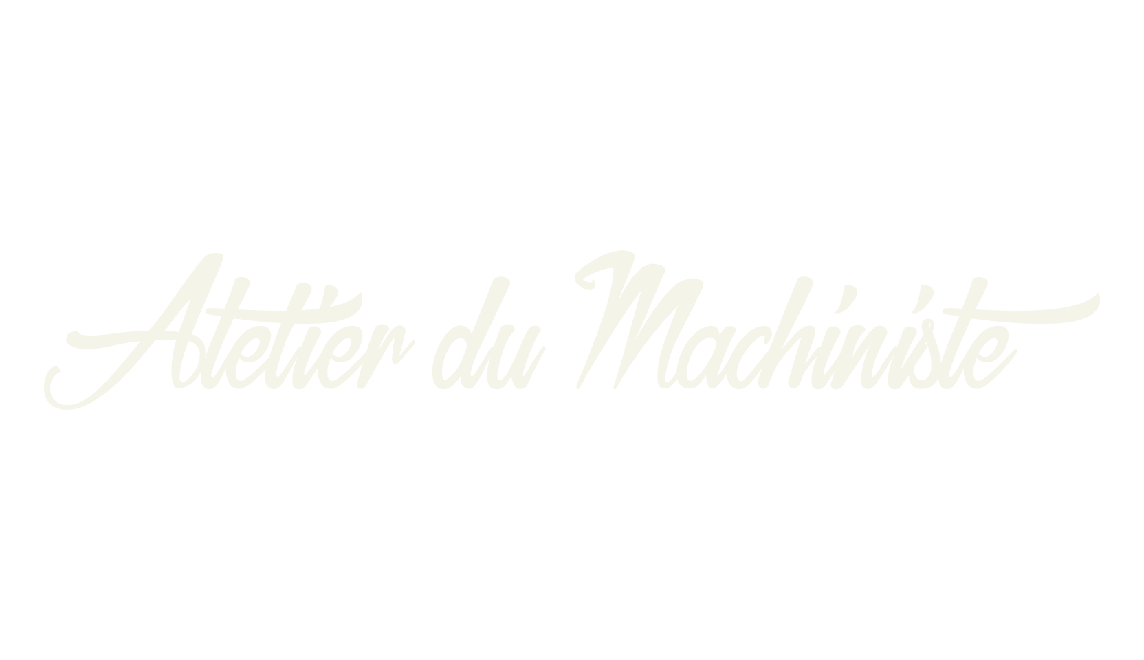 Atelier du Machiniste, joined font preview