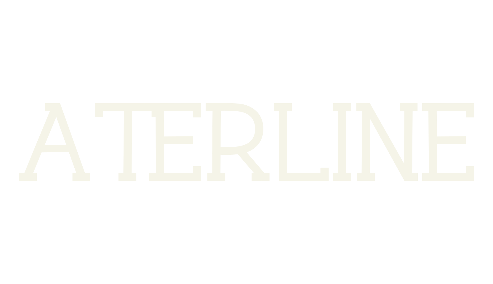 Aterline, bold font preview