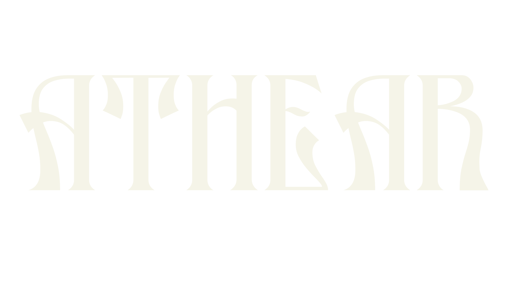 ATHEAR, serif font preview