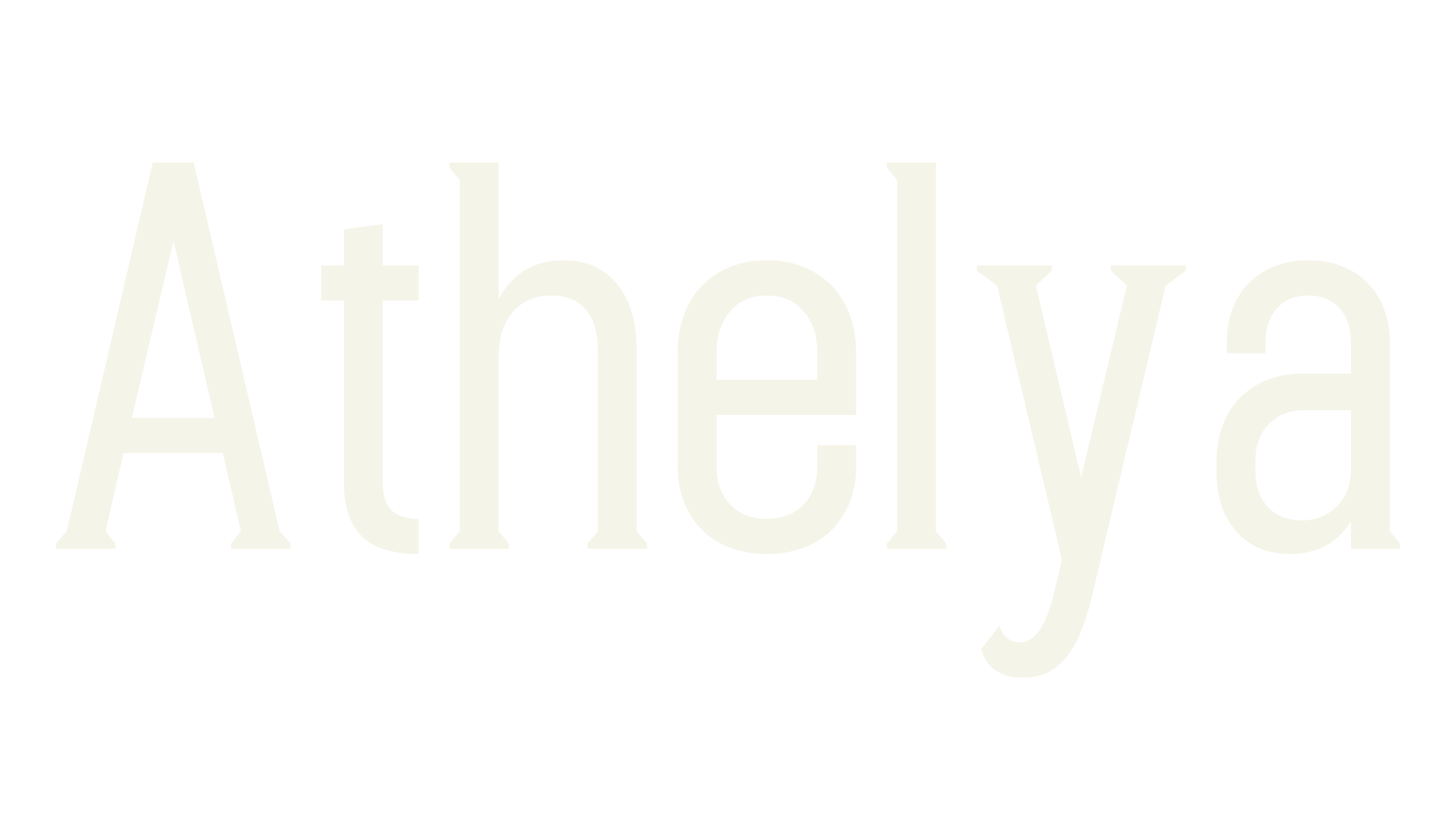 Athelya, modern font preview