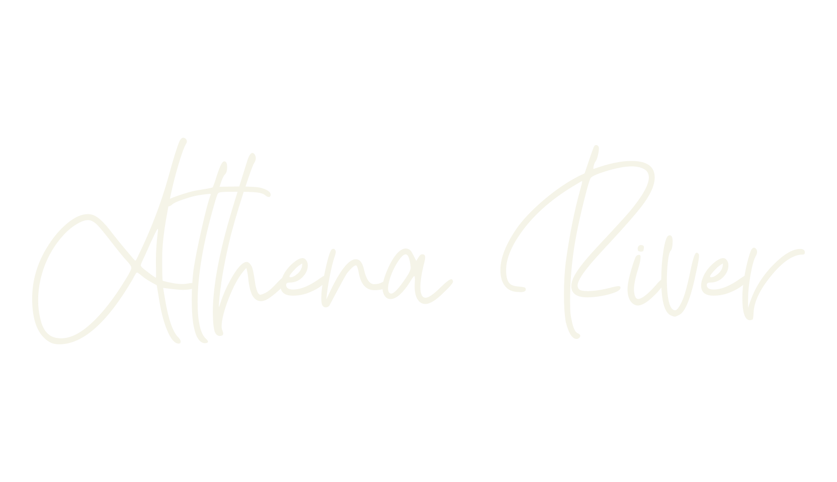Athena River, calligraphy font preview