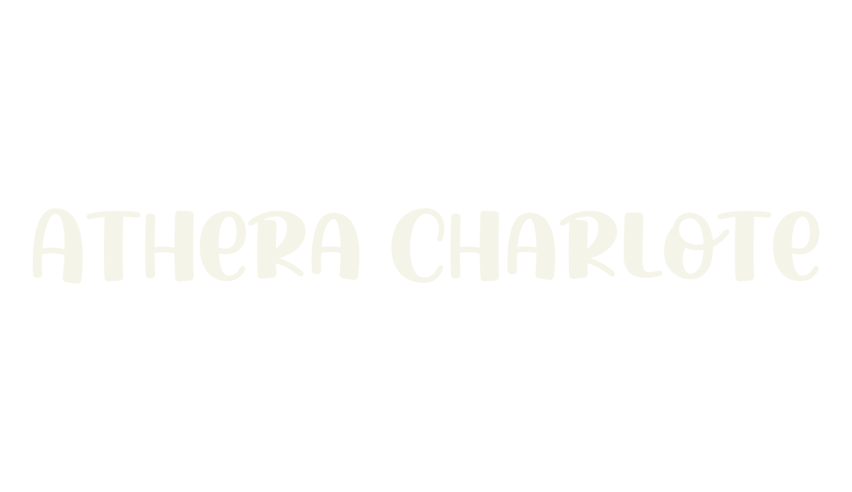 Athera Charlote, cursive font preview