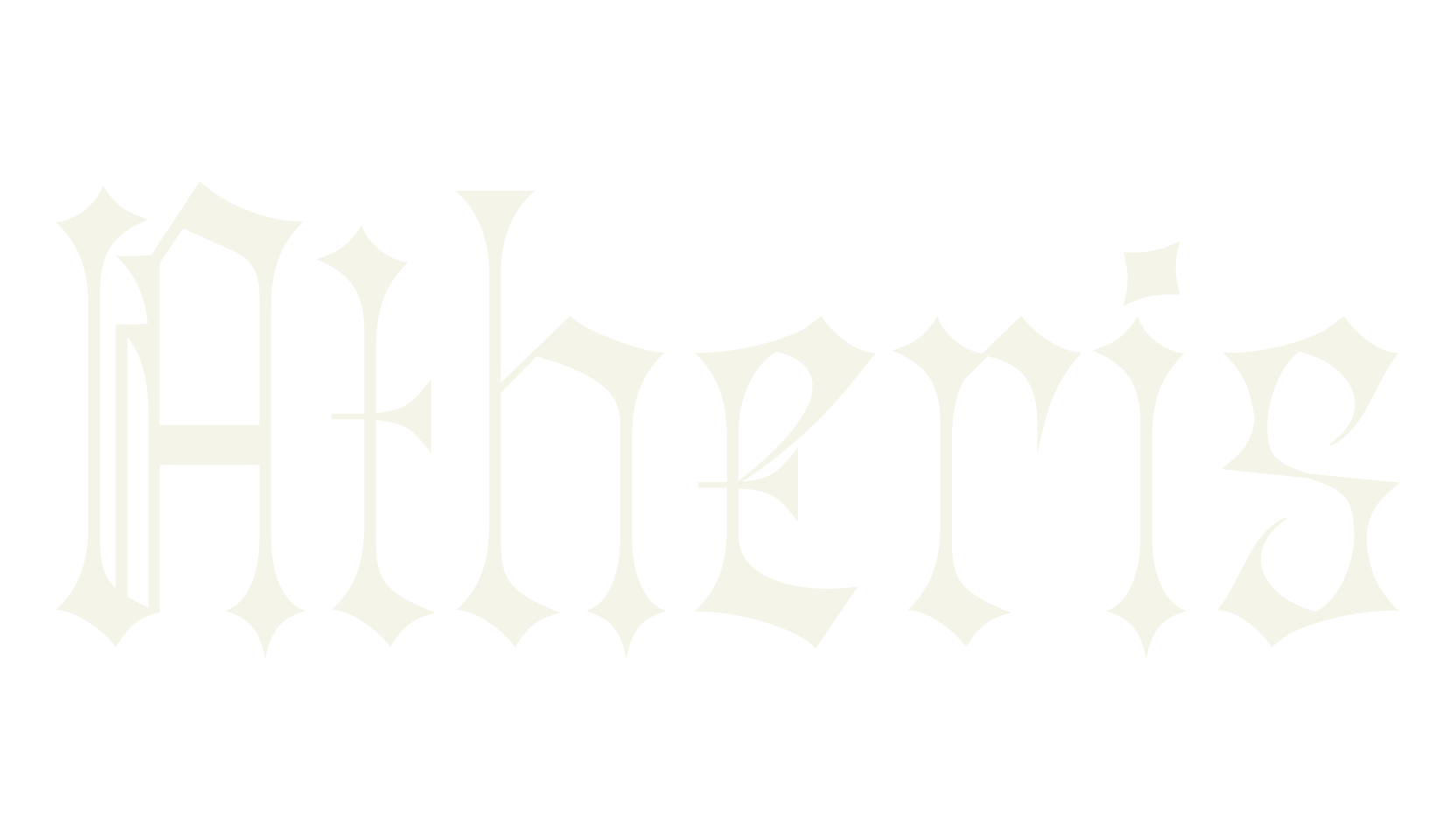 Atheris, blackletter font preview
