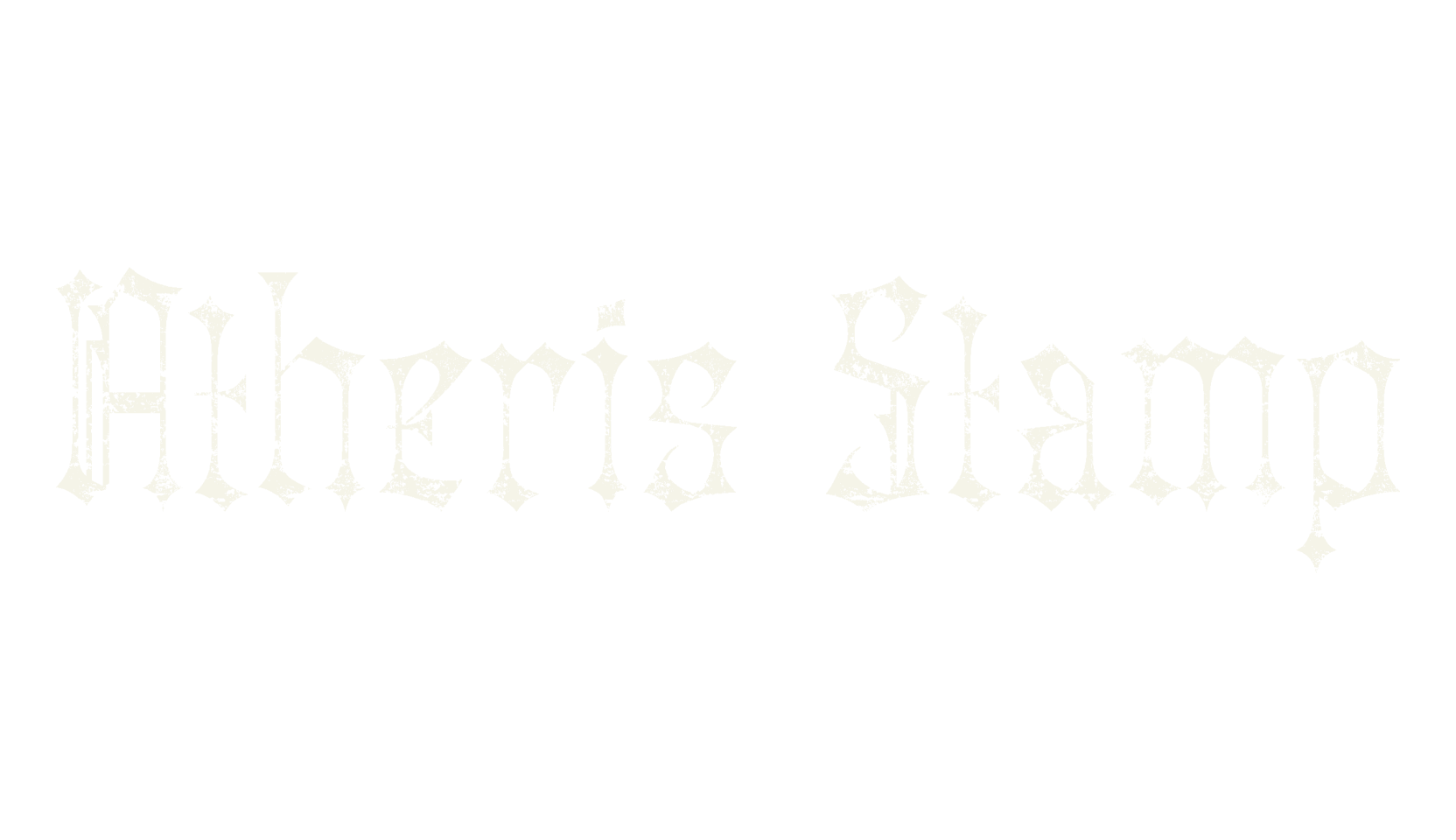 Atheris Stamp, gothic font preview