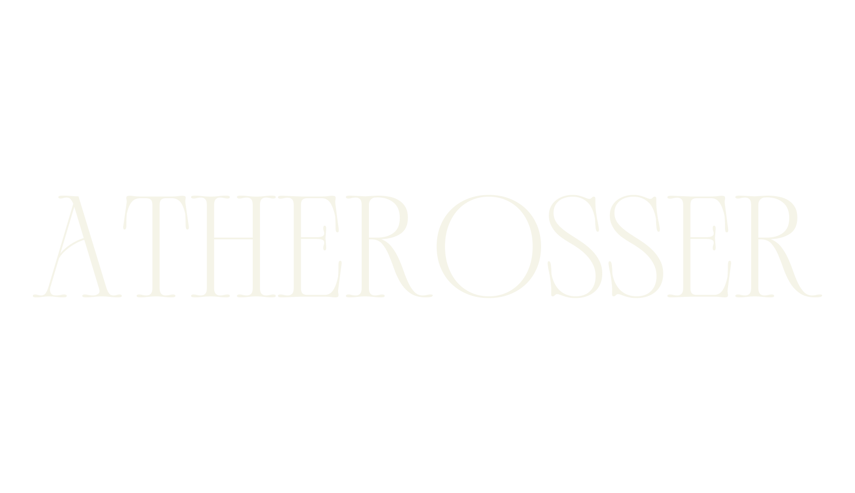 ATHEROSSER, vintage font preview