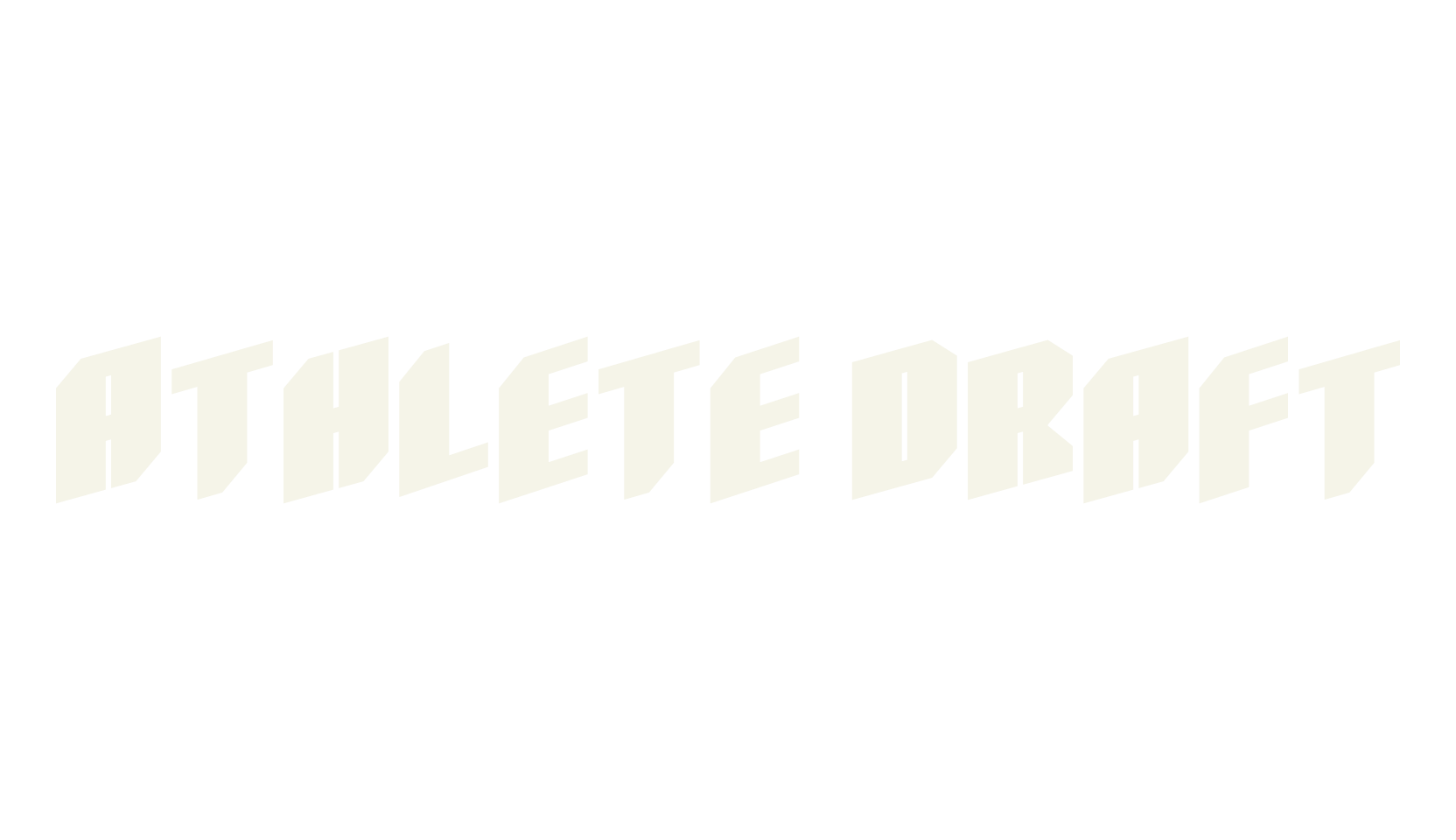 Athlete Draft, movies font preview