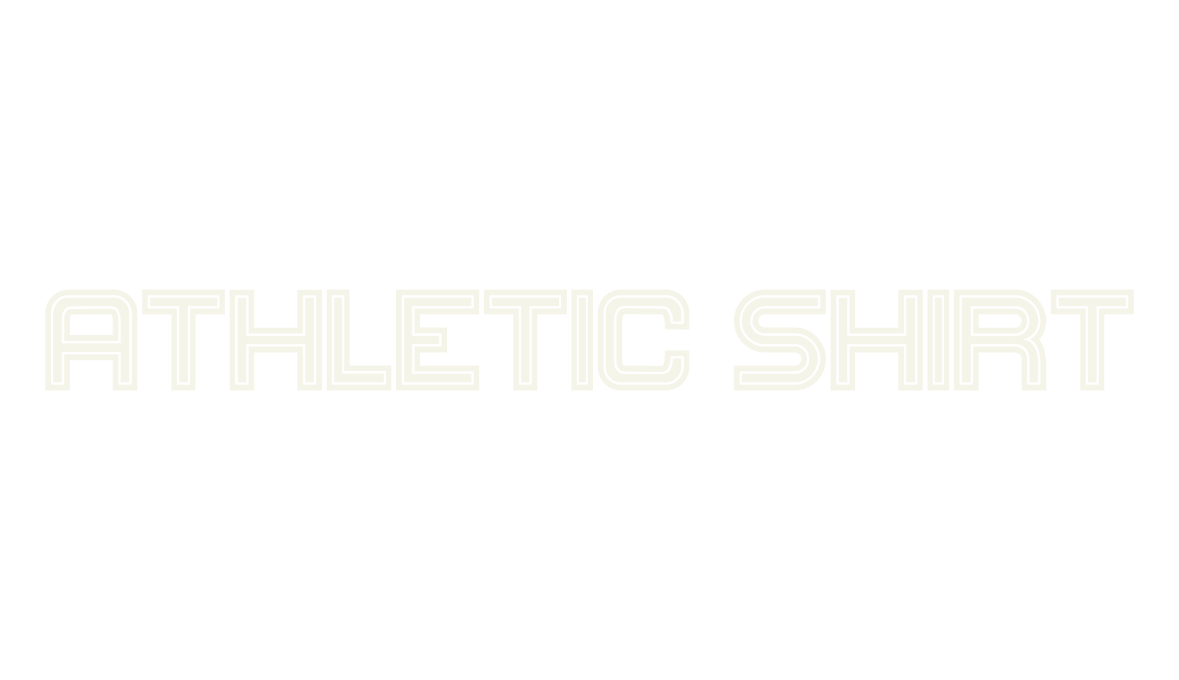 Athletic Shirt, sports font preview