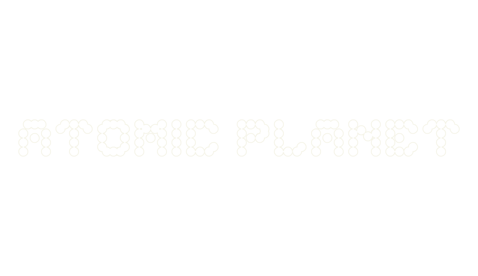 ATOMIC PLANET, display market font preview