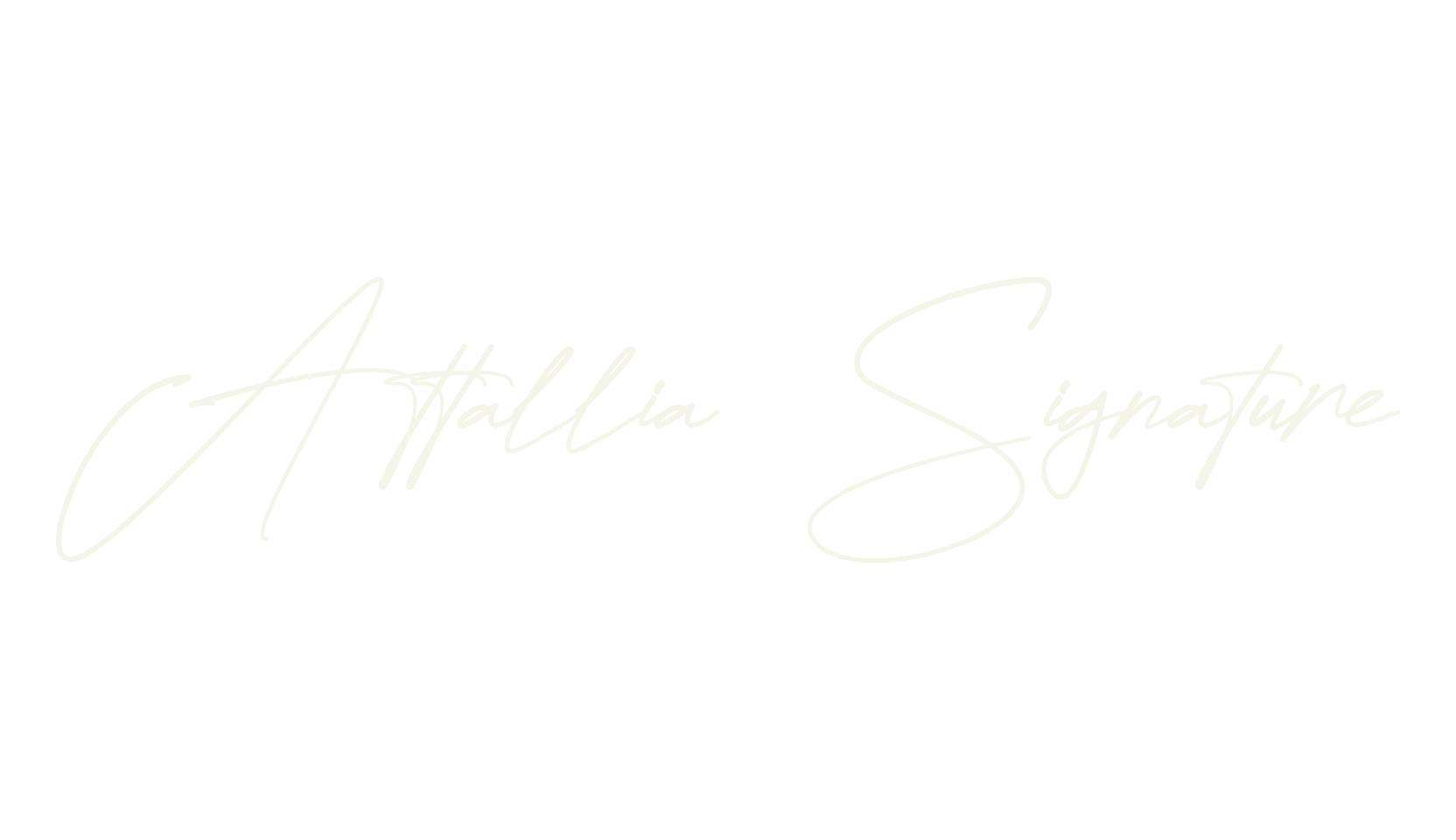 Attallia Signature, cursive font preview