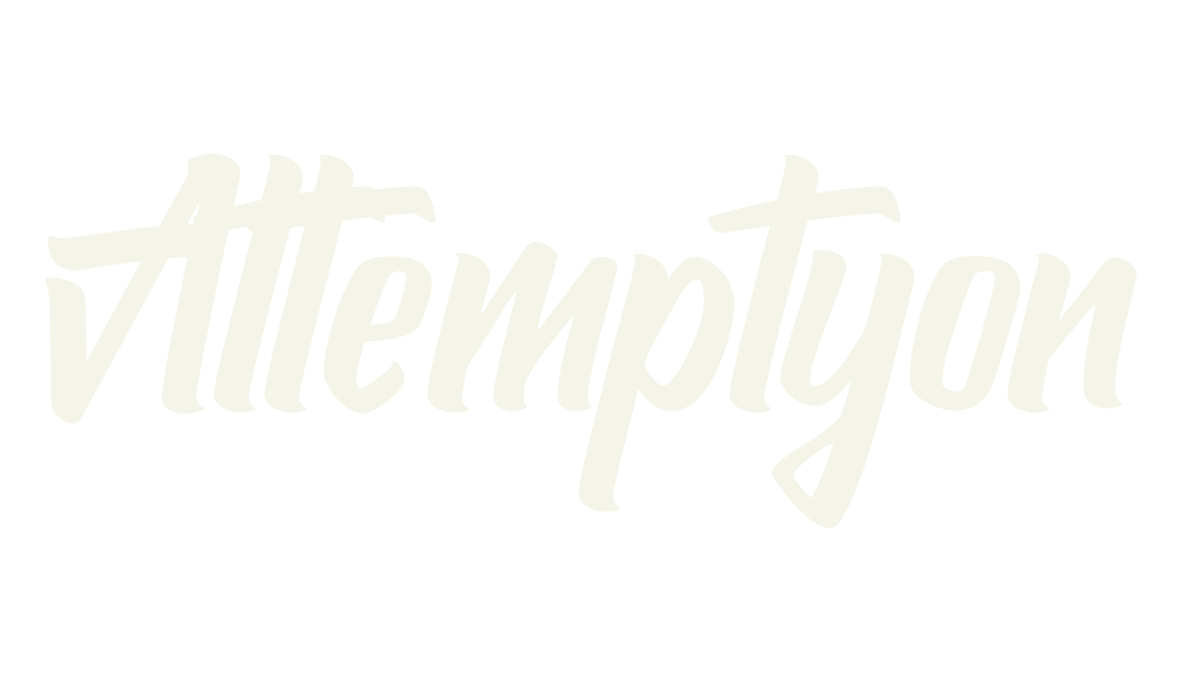Attemptyon, handwritten font preview