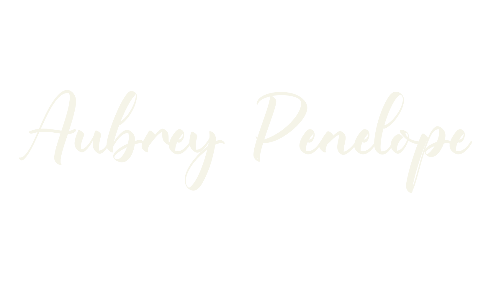Aubrey Penelope, hand lettering font preview