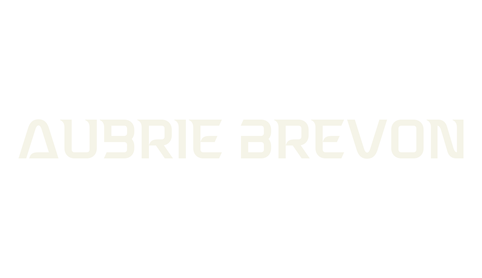 Aubrie Brevon, logo font preview