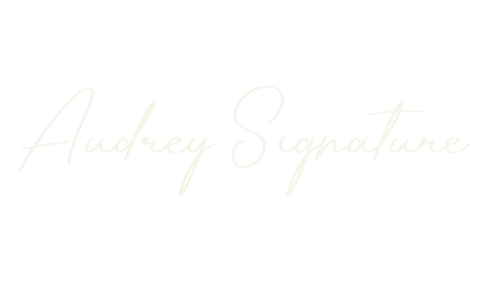 Audrey Signature, signature font preview