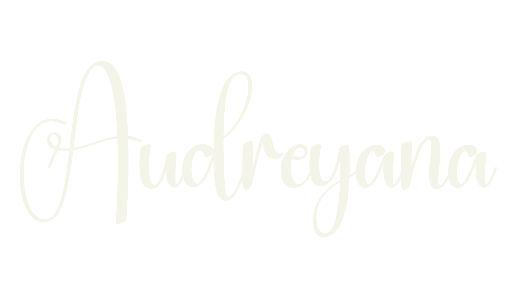 Audreyana, calligraphy font preview
