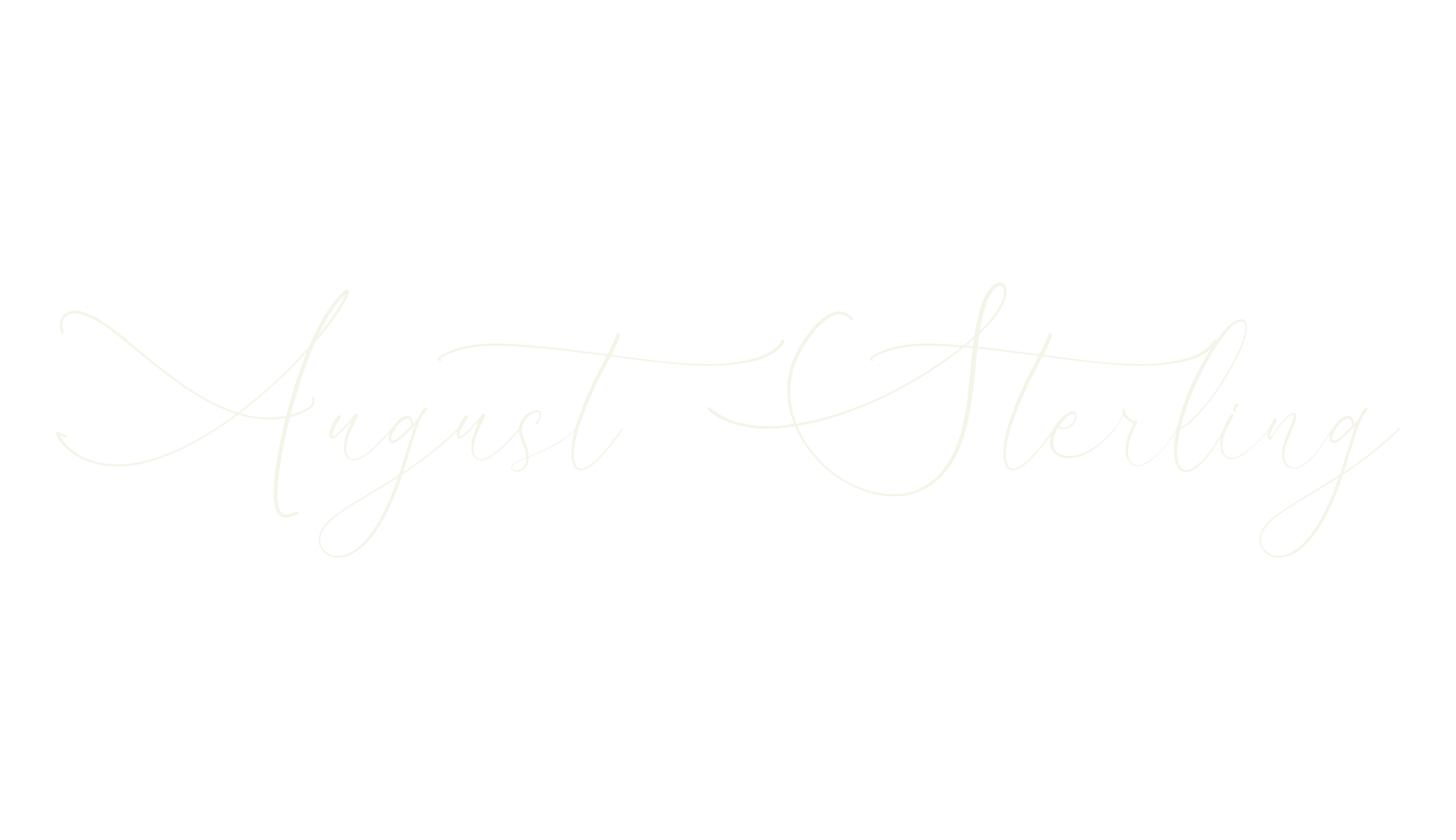 August Sterling, script font preview