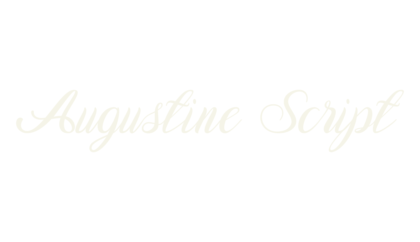 Augustine Script, modern calligraphy font preview