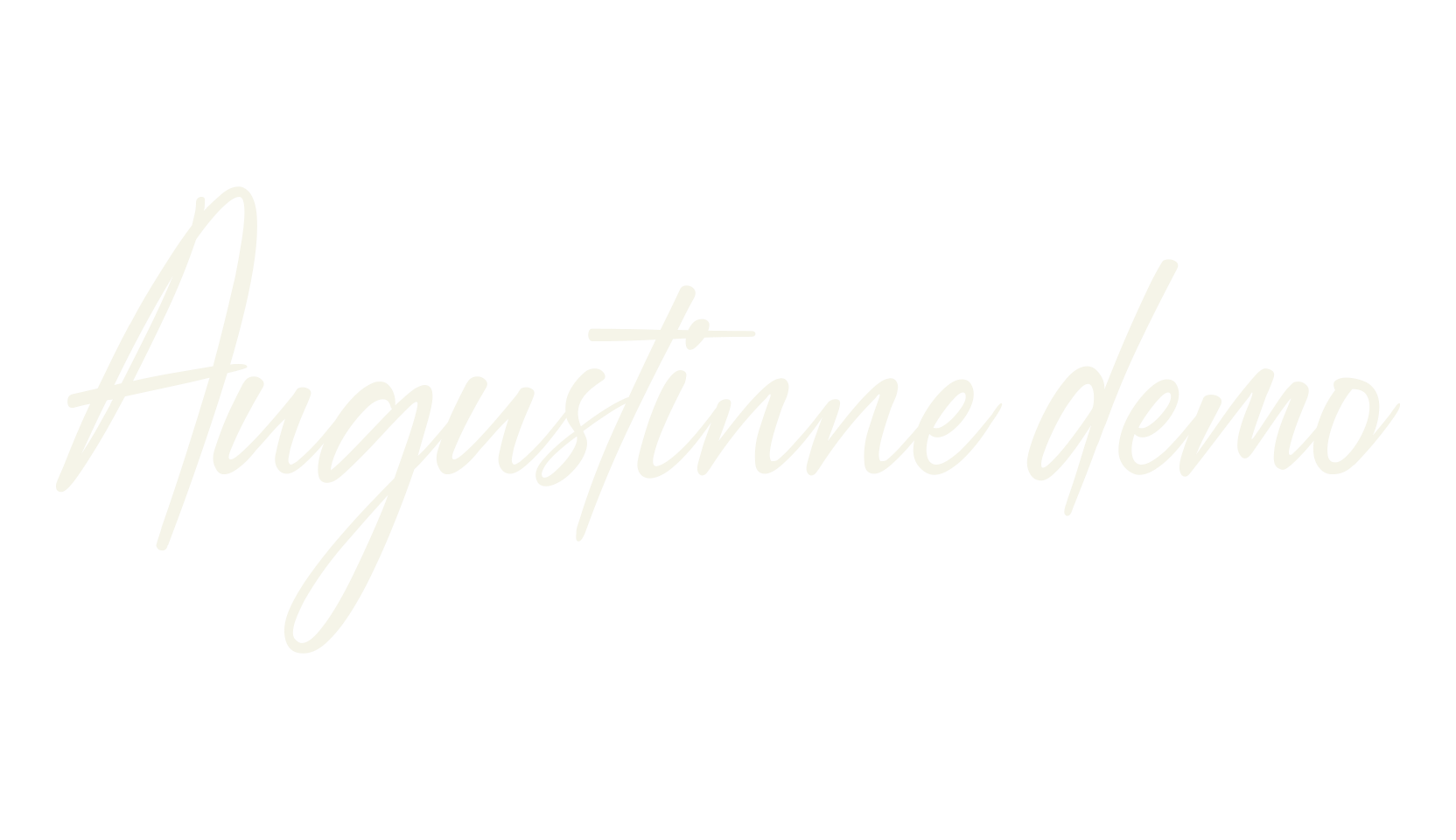 Augustinne demo, signature font preview