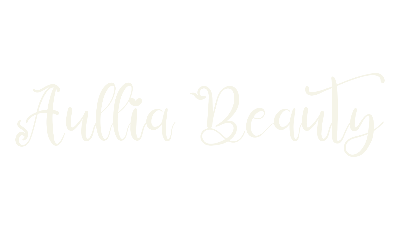Aullia Beauty, script font preview