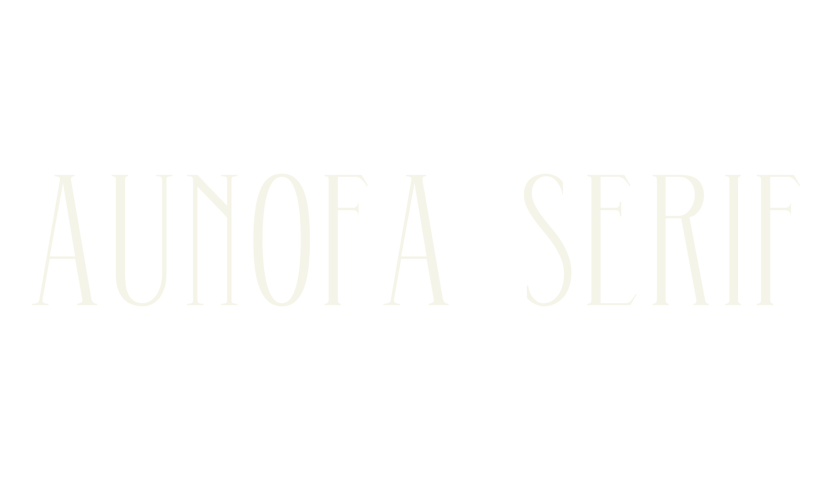 Aunofa Serif, serif font preview