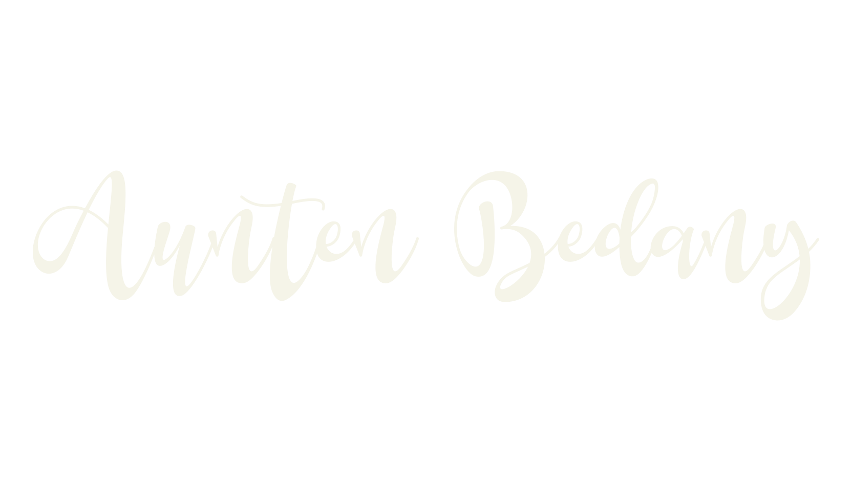 Aunten Bedany, modern calligraphy font preview