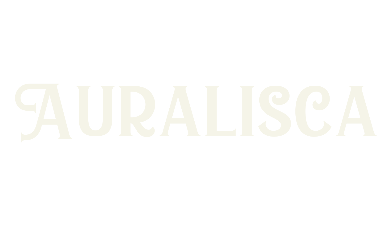 Auralisca, swash font preview