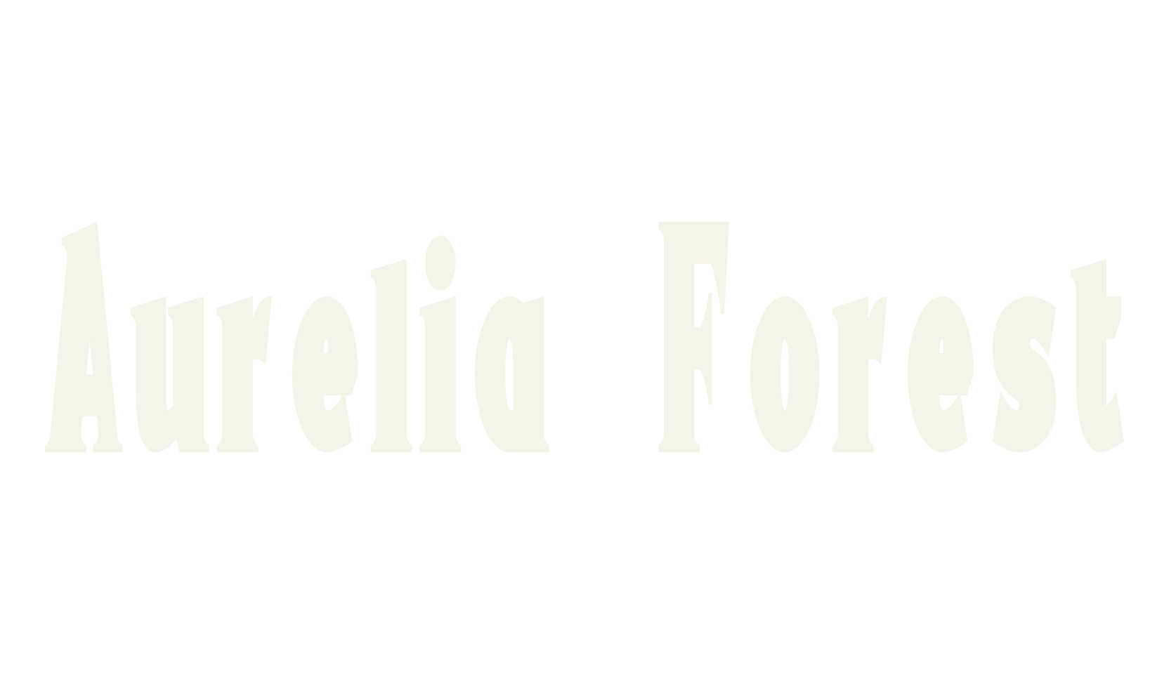 Aurelia Forest, sans serif font preview
