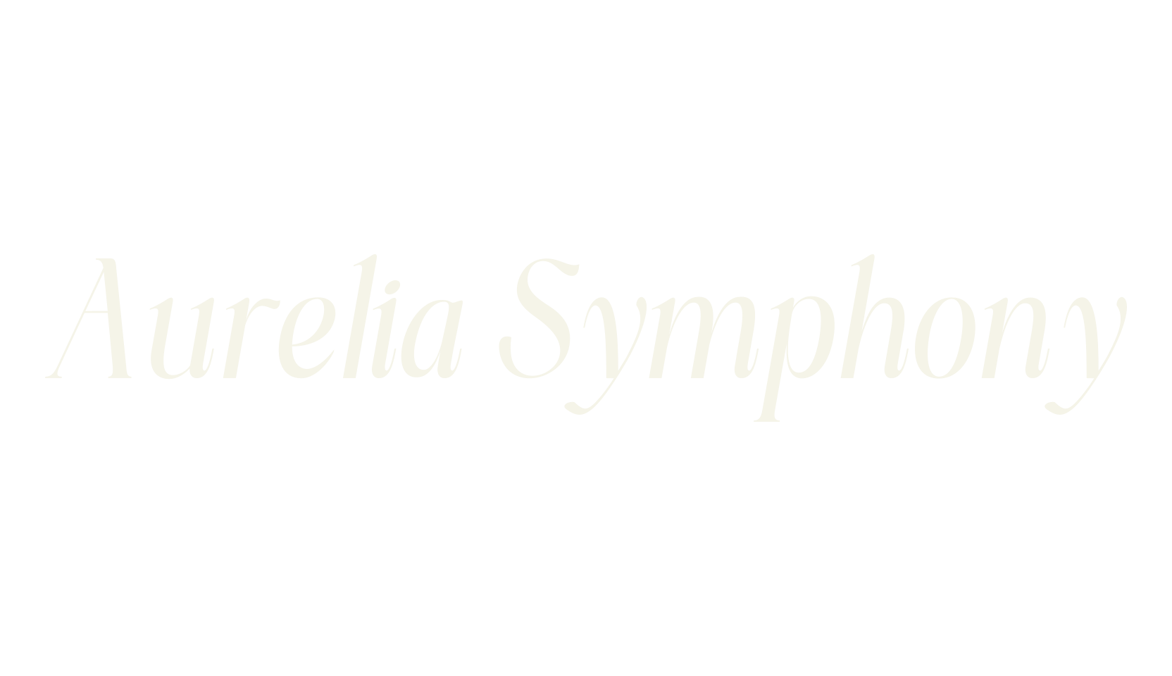 Aurelia Symphony, serif font preview