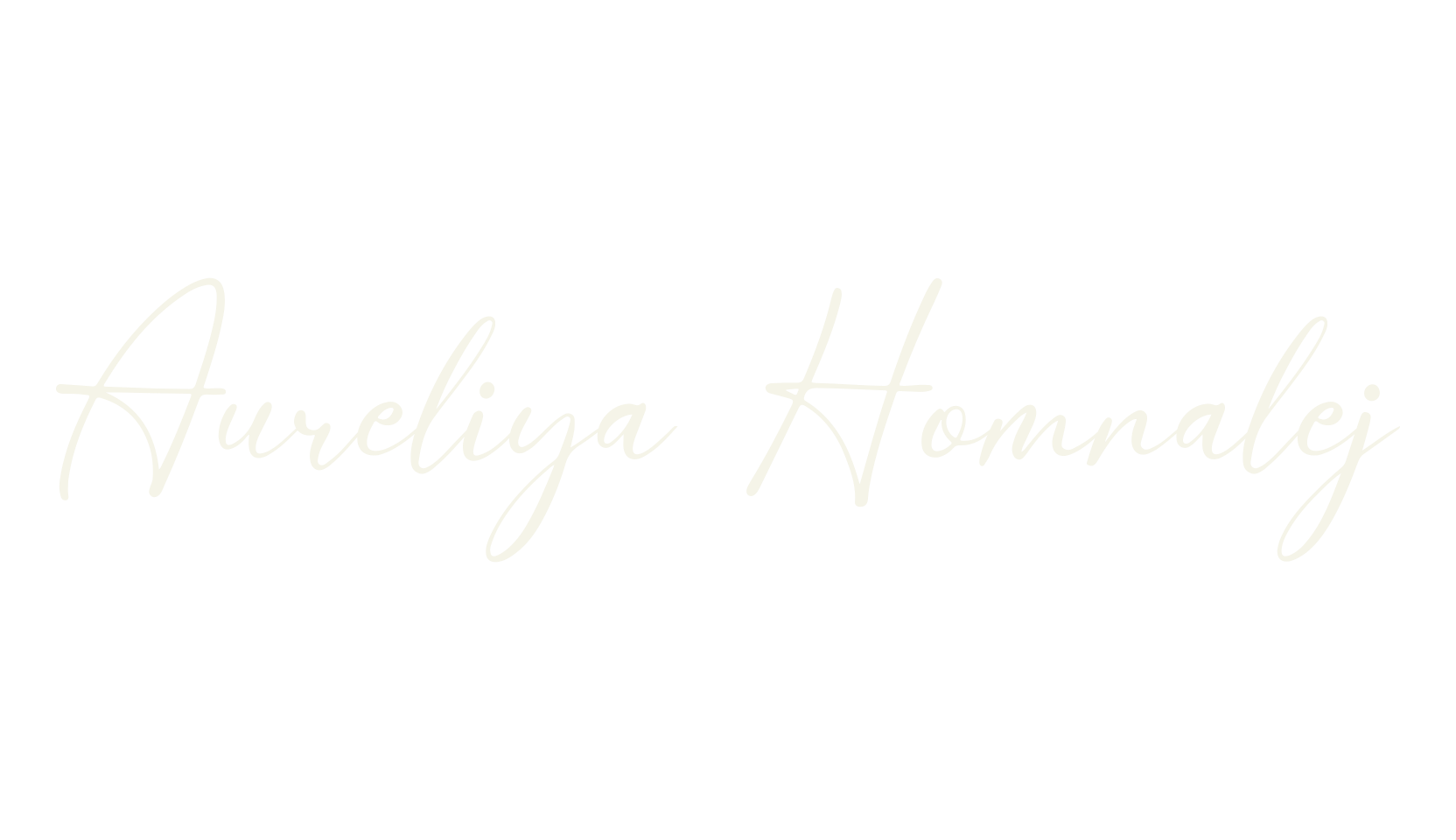 Aureliya Homnalej, calligraphy font preview