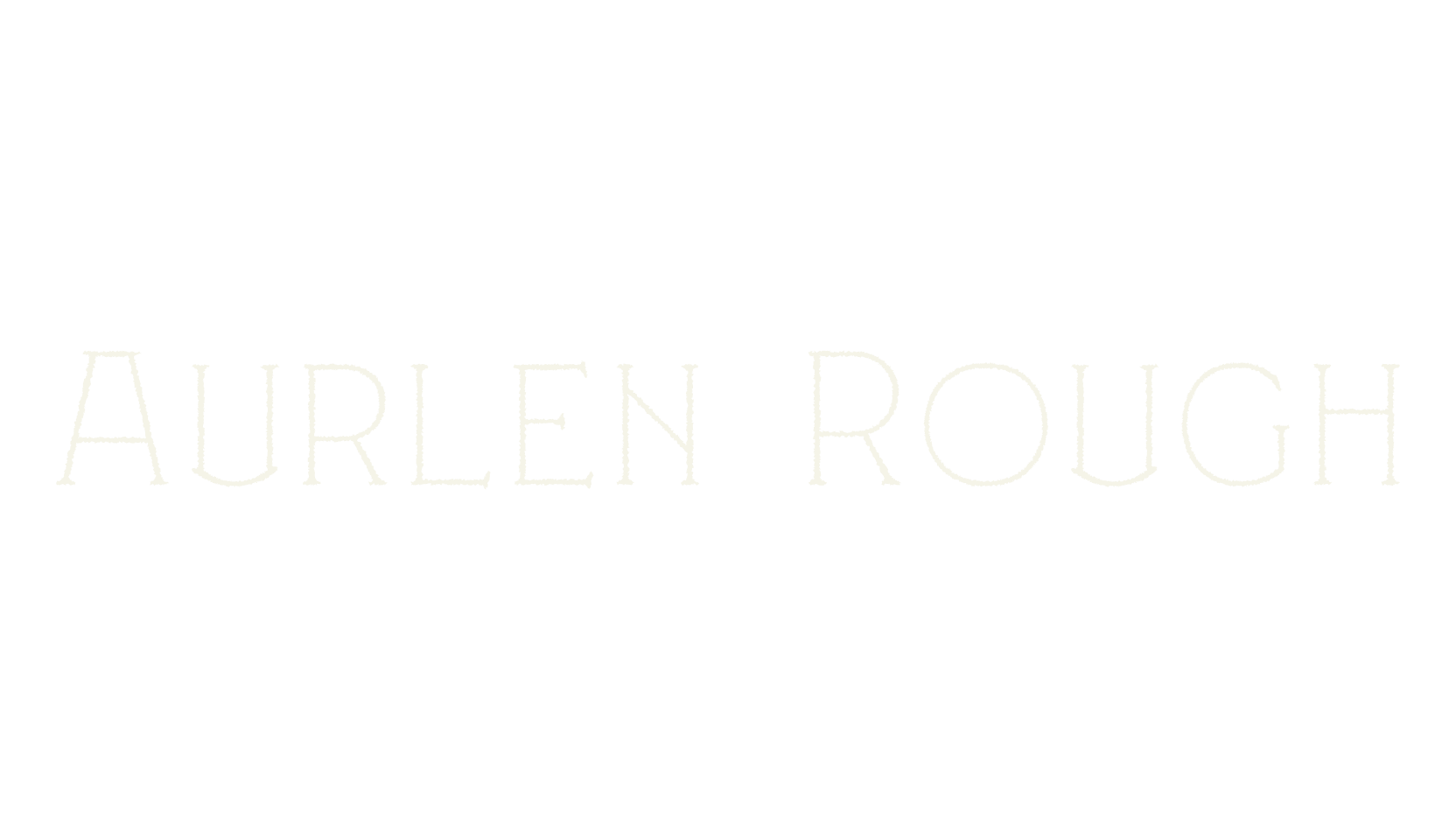 Aurlen Rough, rough font preview