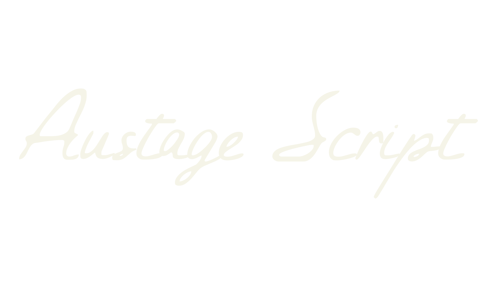 Austage Script, script font preview