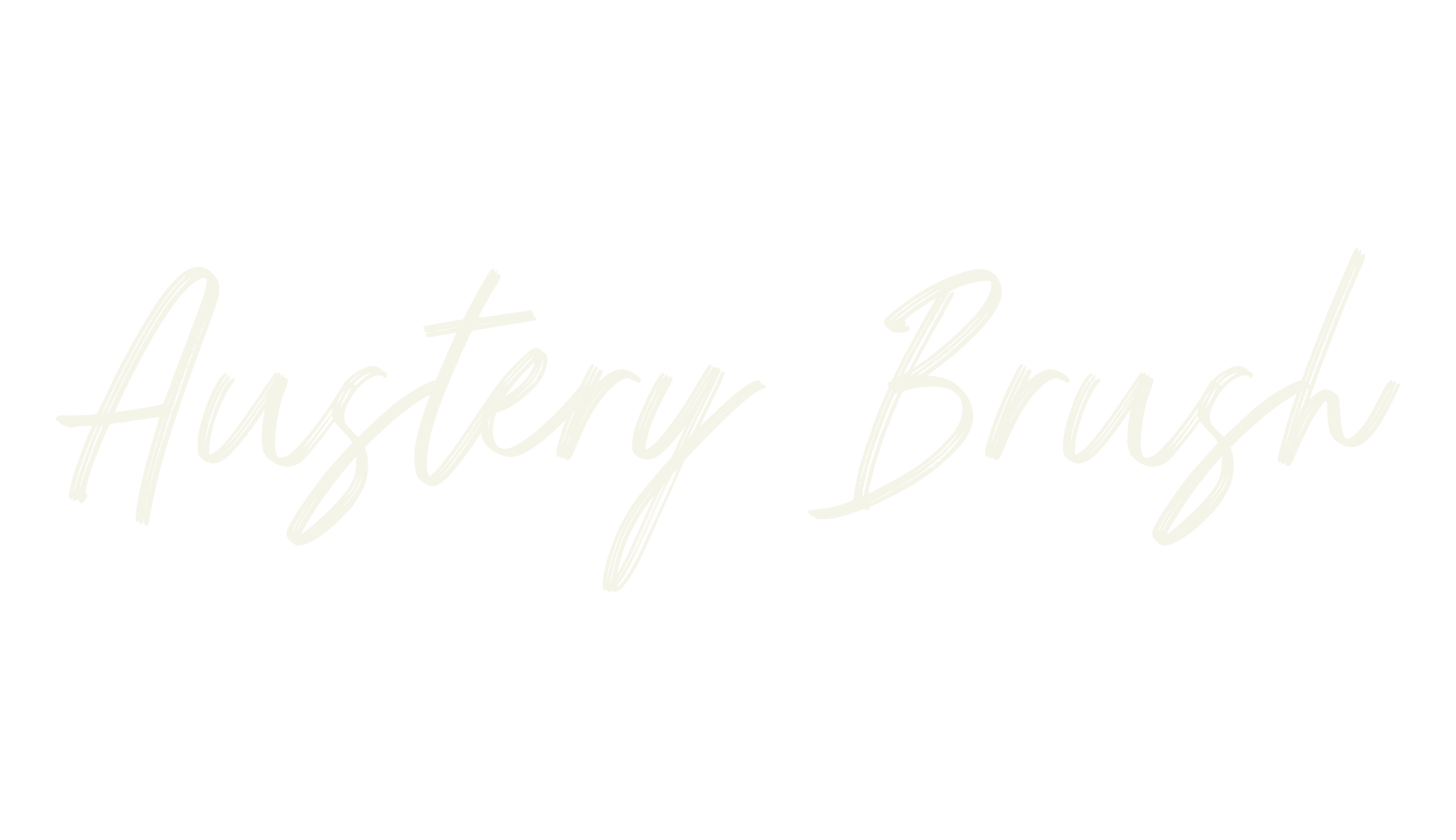 Austery Brush, brush font preview