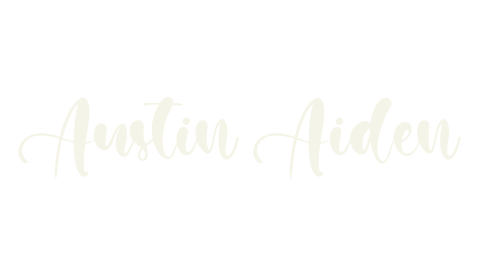 Austin Aiden, lettering font preview