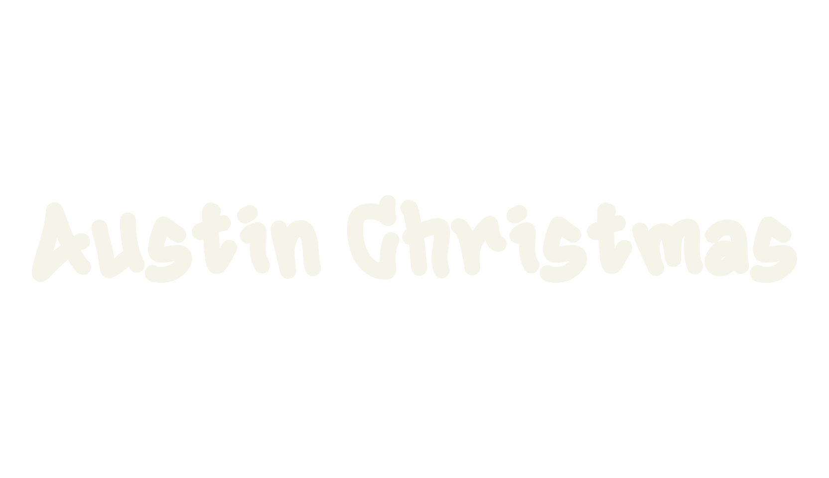 Austin Christmas, tattoo font preview