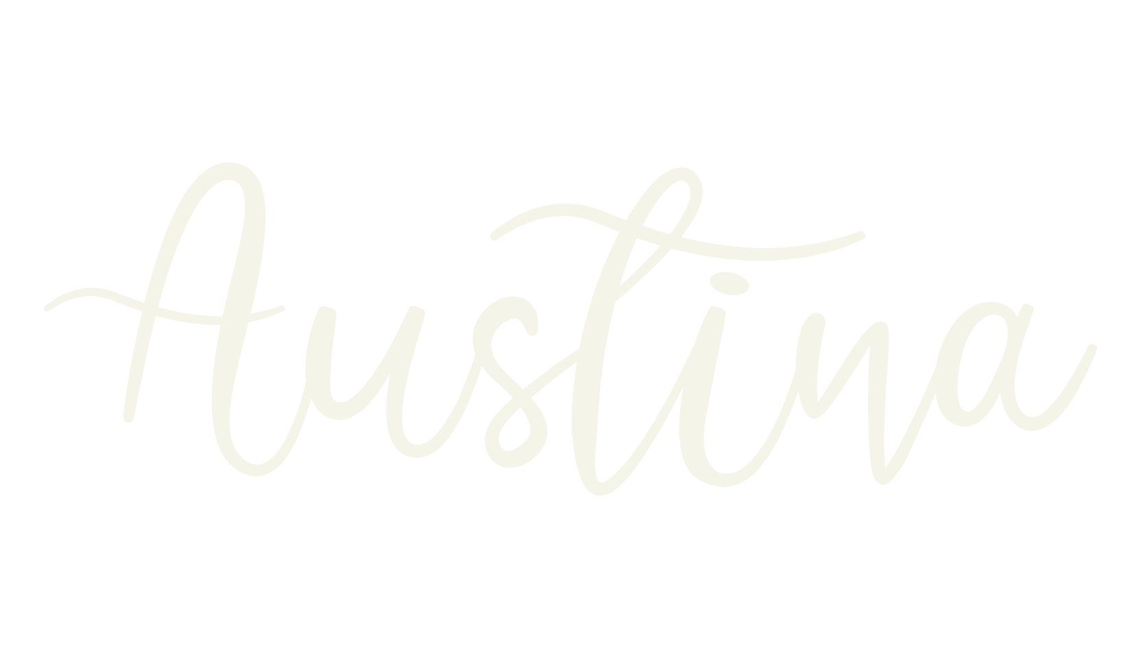 Austina, cursive font preview