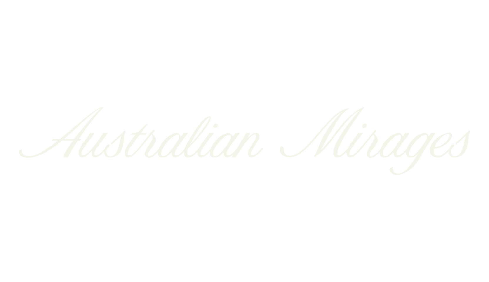Australian Mirages, calligraphy font preview