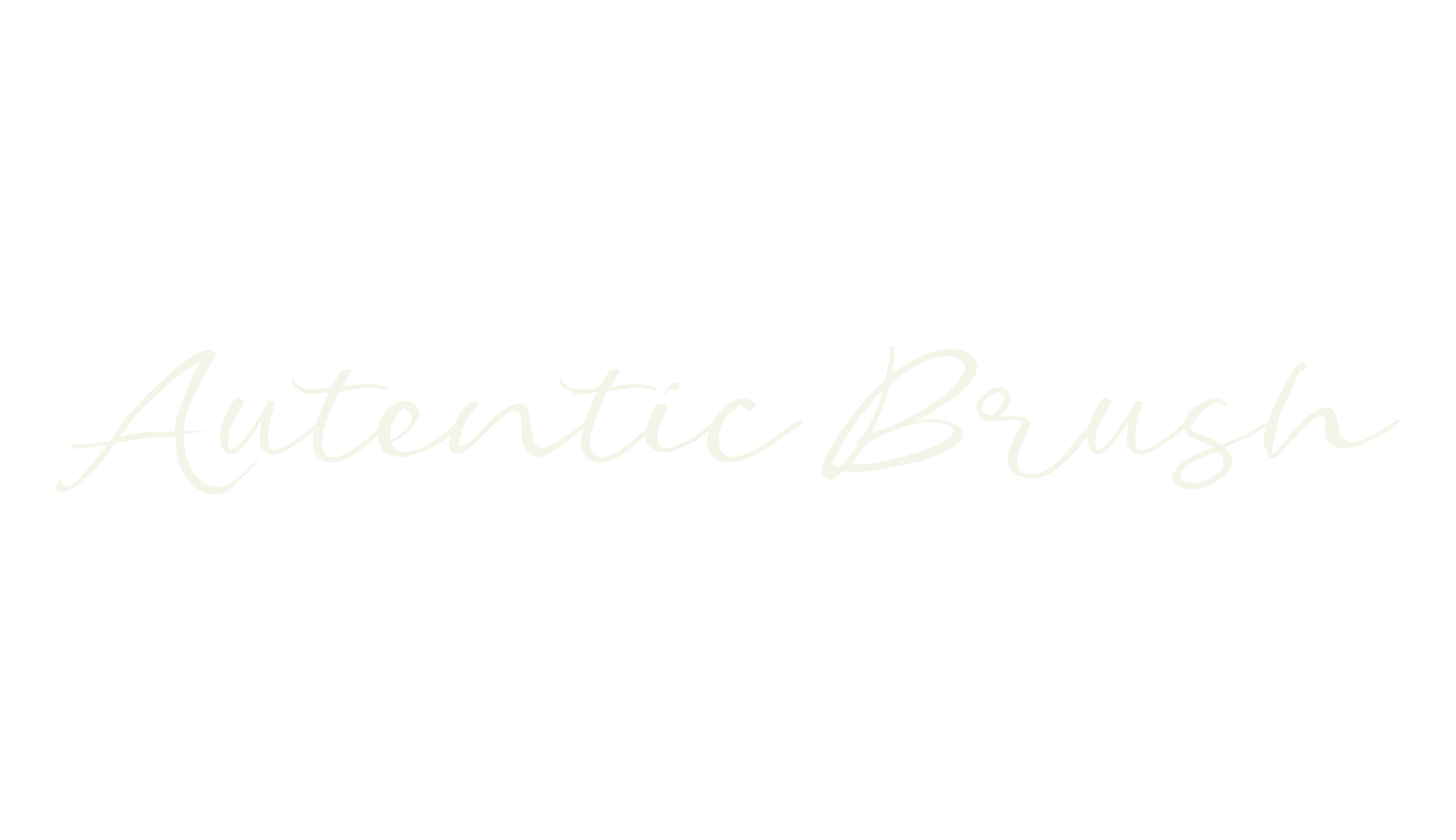 Autentic Brush, birthday font preview