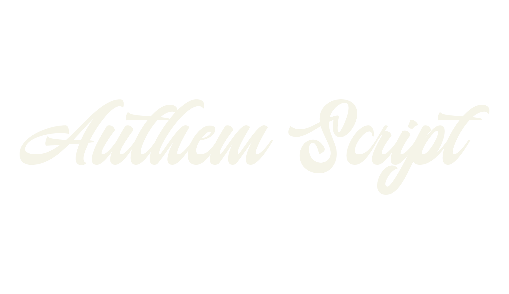 Authem Script, bold font preview
