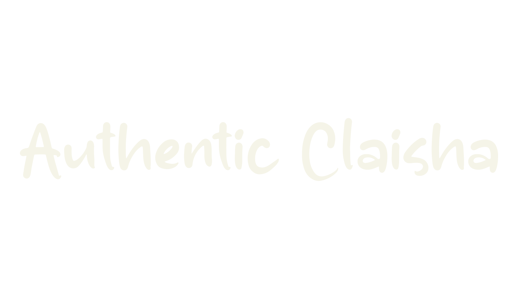 Authentic Claisha, lettering font preview