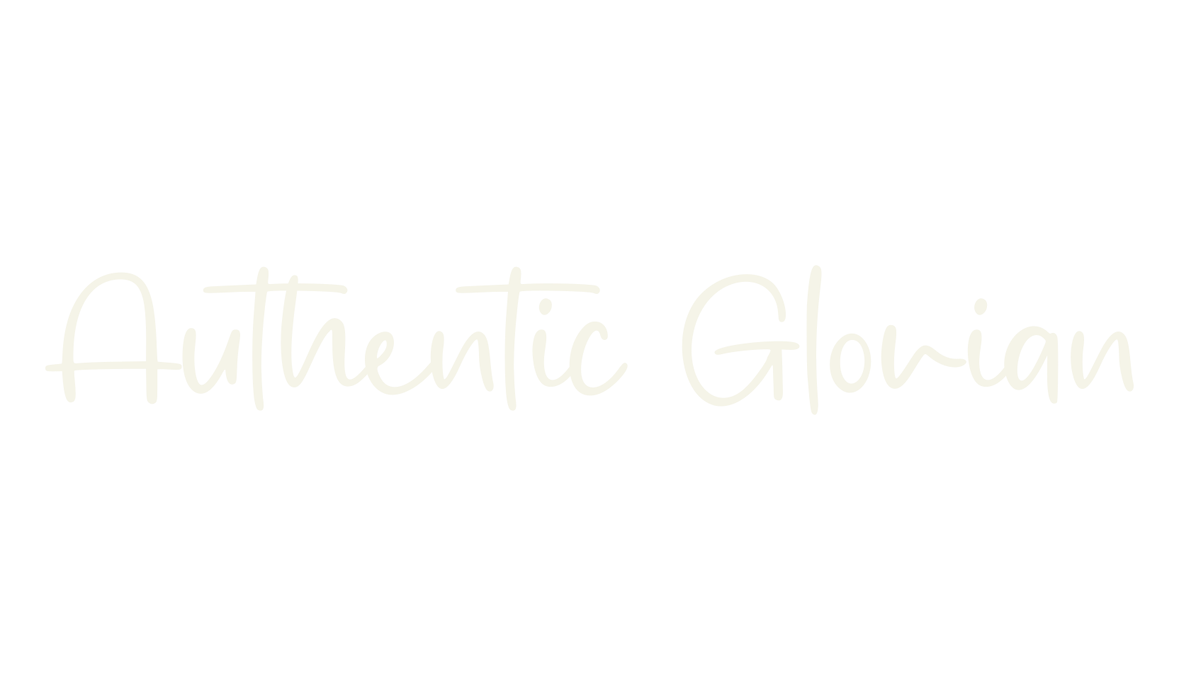 Authentic Glorian, cursive font preview