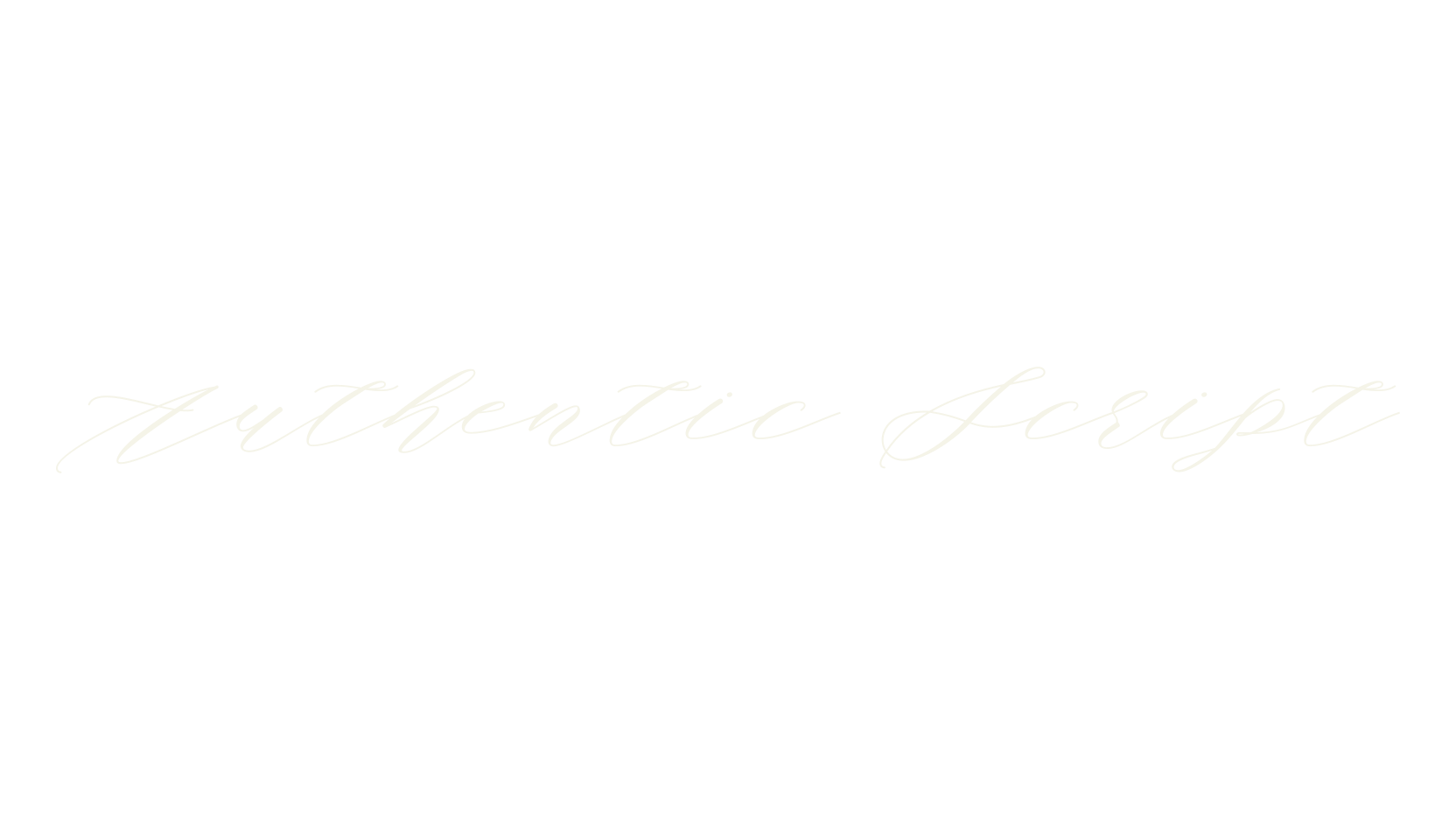 Authentic Script, calligraphy font preview