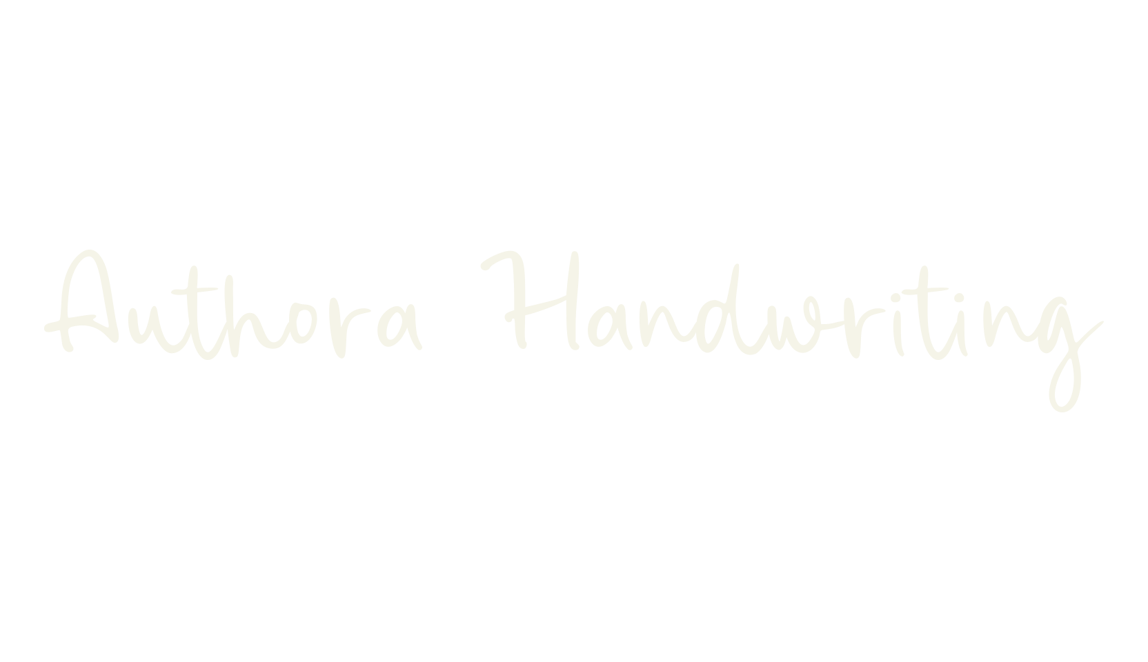 Authora Handwriting, handwriting font preview